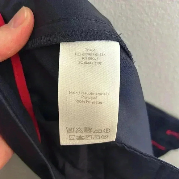 Boden Pants Wide Leg 6P Tuxedo Cropped Navy Trousers Work Business Office Slacks - Picture 11 of 13